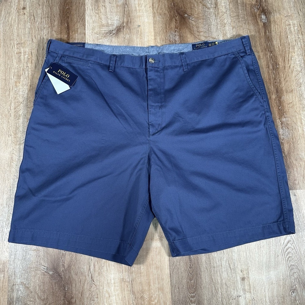 NEW Polo Ralph Lauren Men's 50B Classic Fit Chino Shorts Navy 50 Big